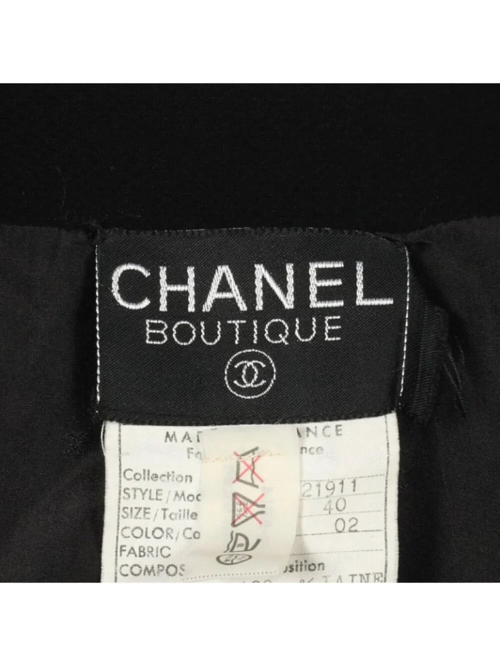 Chanel CC Logo Button Wool Jacket